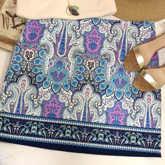 Talbots Mykonos Paisley Skirt - Picture 13 of 15